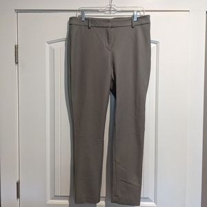 Express - high rise, skinny, grey dress pants stretch +, size 12R